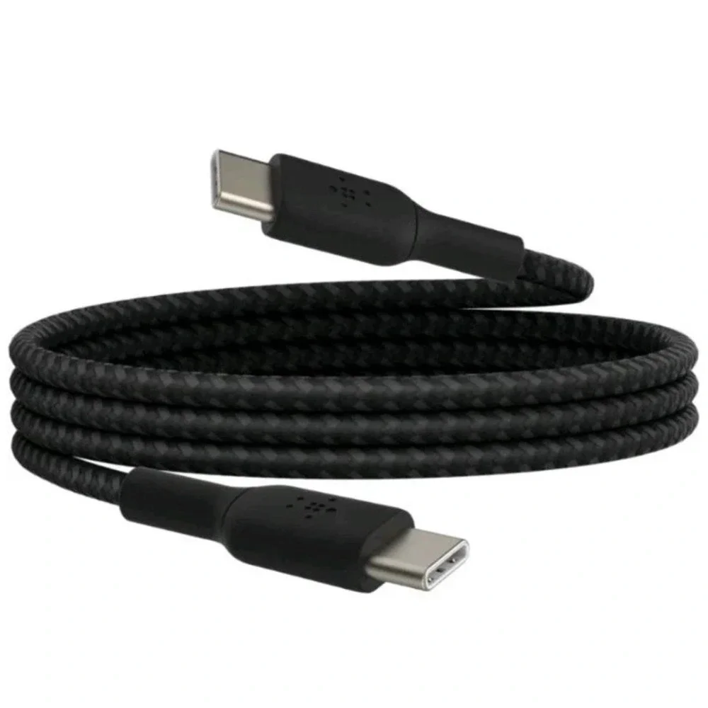 Belkin BoostCharge Braided USB-C to USB-C Cable (1M/3.3ft) Black